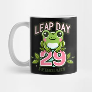 Leap Year 2024 Cute Frog Leap Day Birthday Mug